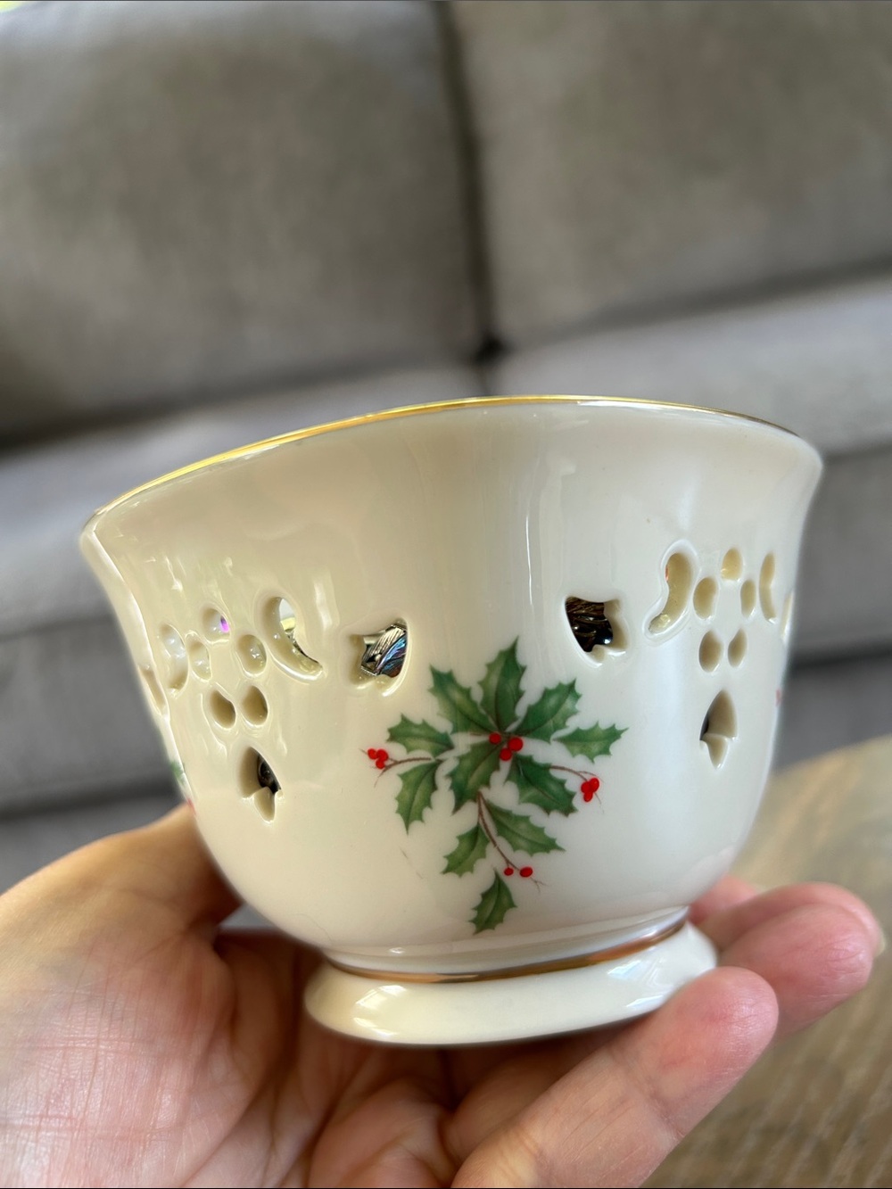 Mystery Jewelry Jar in a Lenox Christmas Dish- All Wearable! - Picture 2 of 8